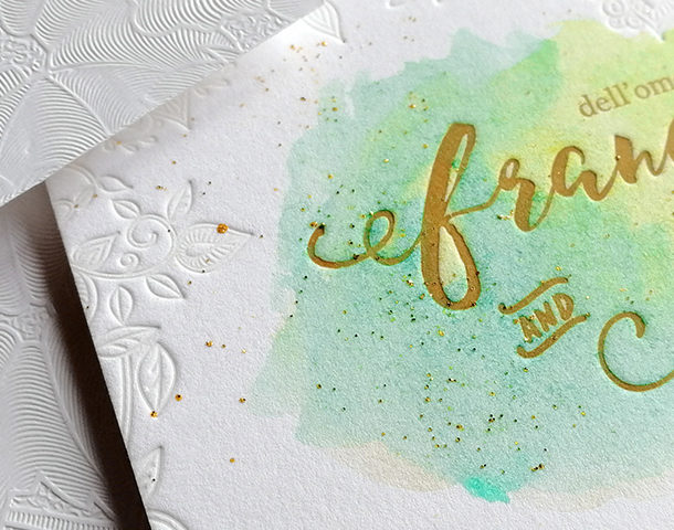 invito di matrimonio watercolor